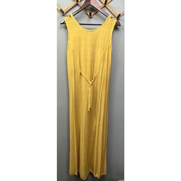 Beach Crew Dress Womens OSFA Peacock Print Sleeveless Maxi Dress Flowy Boho FLAW - Picture 5 of 10